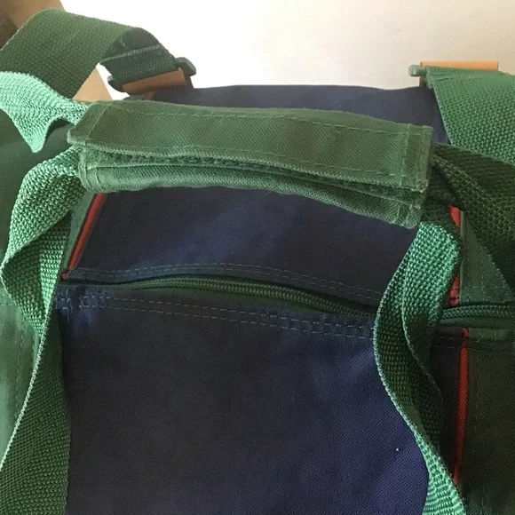 Alexander Julian Colours Men’s Canvas Duffle Bag Hunter Green & Dk Blue Unisex - Picture 13 of 15